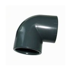 Coude pvc 90 à coller 50mm gamme AQ  30621AQ PV01050